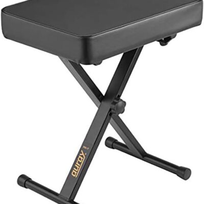 EXPRESSIVE E Osmose 61-Key Synthesizer and MPE Controller Bundle with Auray KSCL-2X Double-X Keyboard Stand, Auray PBS-17 X-Style Piano Bench, Auray FP-P1L Sustain Pedal and Kaces KKC-MD Dust Cover