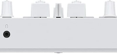 Pioneer DJ DDJ-FLX4 2-Channel DJ Controller – White Bundle with Carrying Case, Headphones, Instrument Cable, and Austin Bazaar Polishing Cloth