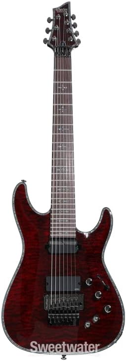 Schecter Hellraiser C-7 with Floyd Rose and Sustainiac – Black Cherry