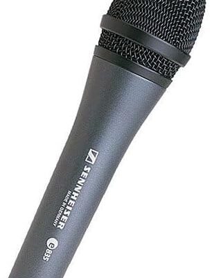 Sennheiser 3x e 835 Wired Cardioid Handheld Dynamic Lead Vocal Stage Microphone with Clip – With 3x Pyle PPMCL15 15ft Symmetric Microphone Cable, XLR Female to XLR Male