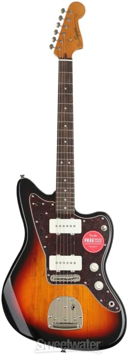 Squier Classic Vibe 60s Jazzmaster Electric Guitar, with 2-Year Warranty, 3-Color Sunburst, Laurel Fingerboard