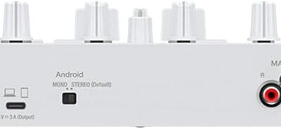 Pioneer DJ DDJ-FLX4 2-Channel DJ Controller – White Bundle with Carrying Case, Headphones, Instrument Cable, and Austin Bazaar Polishing Cloth