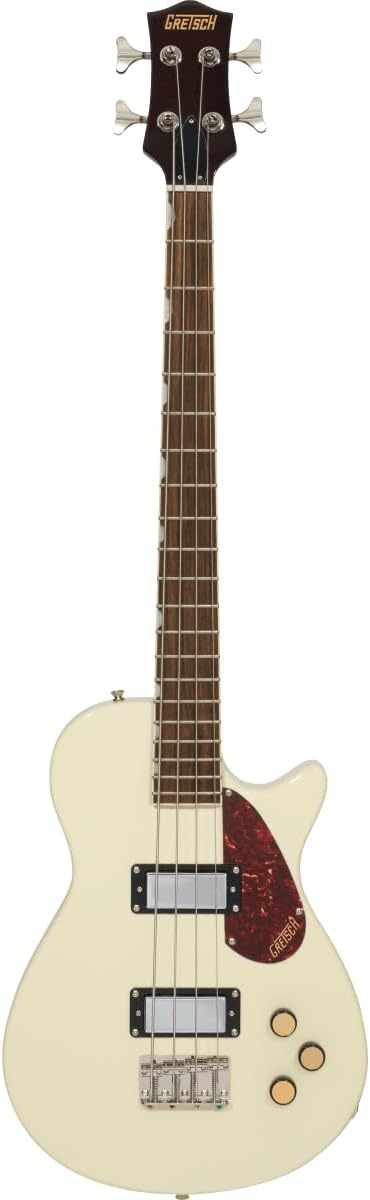 Gretsch Streamliner Jet Club Single-cut Electric Bass Guitar – Vintage White