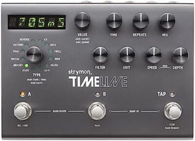 Strymon TimeLine Guitar Delay Pedal with 12 Unique Delay Machines for Electric and Acoustic Guitar, Synths, Vocals and Keyboards​​