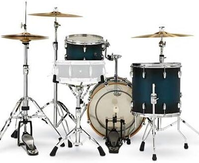 Gretsch Drums Renown RN2-J483 3-piece Shell Pack – Satin Antique Blue Burst