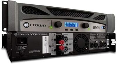 41SjNIkwFL. AC Crown XTi6002 Two-channel, 6000-Watt at 4Ω Bridged, 2100-Watt at 4Ω Dual Pro Power Amplifier. Black and Silver
