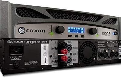 41SjNIkwFL. AC Crown XTi6002 Two-channel, 6000-Watt at 4Ω Bridged, 2100-Watt at 4Ω Dual Pro Power Amplifier. Black and Silver