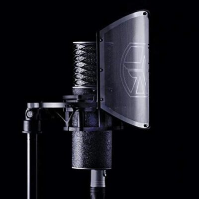 Aston Microphones SPIRIT BLACK BUNDLE Production Kit Pairing a RocknRoll Black Version of Astons Legendary Spirit Microphone with the Swiftshield Pop Filter and Shock Mount Set