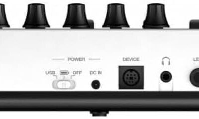 IK Multimedia iRig Keys I/O 25-keys Midi Controller with 24-bit up to 96kHz Audio Interface for iPhone/iPad, Android and Mac/PC