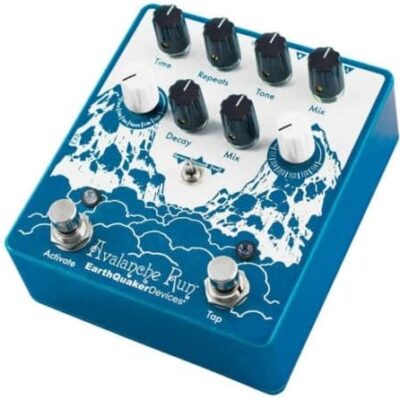 EarthQuaker Devices Avalanche Run V2 Stereo Reverb & Delay with Tap Tempo Guitar Effects Pedal