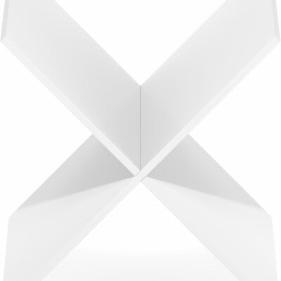 41eWwsf5ZNL. AC SL1500 Furinno Cubicle Cube Insert, X-Shelf Cube Organizer, 3-Shelf Accessory, Fits into Furinno Triple Thick Cubes, IKEA Kallax, for Organizers and Storage, White