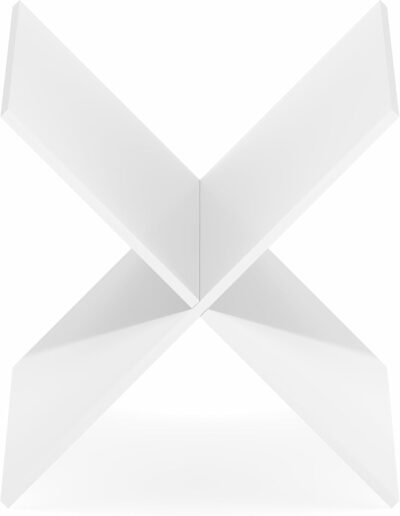 41eWwsf5ZNL. AC SL1500 Furinno Cubicle Cube Insert, X-Shelf Cube Organizer, 3-Shelf Accessory, Fits into Furinno Triple Thick Cubes, IKEA Kallax, for Organizers and Storage, White