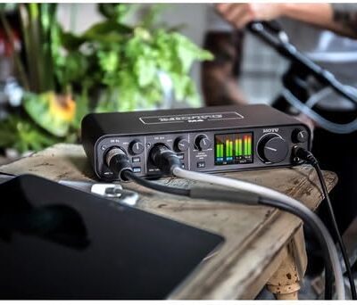 MOTU M4 USB-C Audio-MIDI Interface (3140) Bundle with, 10 Ft XLR Cable, Fiber Cloth, Cable Ties