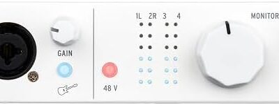 Arturia – MiniFuse 4 – Compact USB Audio & MIDI Interface with Creative Software for Recording, Production, Podcasting, Guitar – White