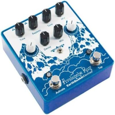 EarthQuaker Devices Avalanche Run V2 Stereo Reverb & Delay with Tap Tempo Guitar Effects Pedal