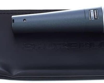 Shure BETA 57A Instrument Microphone – Supercardioid Dynamic Mic for Vocal and Instrumental Applications with High Output Neodymium Element, Durable Steel Mesh Grille and Shock Mount