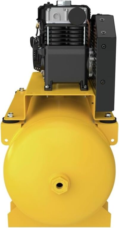 DEWALT 30 Gallon Gas Air Compressor Powered by HONDA GX160 Engine with Oil Lubricated Twin Cylinder Pump and Cast Iron Crankcase, Ideal for Service Trucks: 175 PSI, Truck Mounted