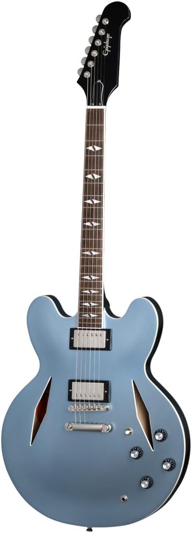 41mLHP56Y5L. AC SL1200 Epiphone Dave Grohl DG-335 Pelham Blue with Case