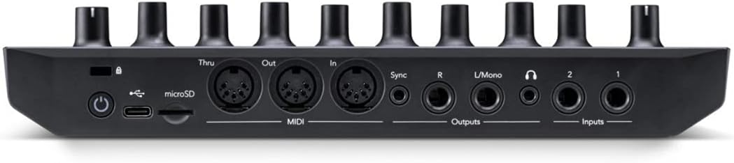 Novation Circuit Tracks Groovebox Bundle with 4-Port USB 3.0 Hub, 32GB microSD Card, and 1/4-Inch TRS Cables (2-Pack) (5 Items)