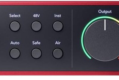 Focusrite Scarlett 2i2 Studio Audio Interface + Aston Spirit Stereo Pair Microphones Bundle – USB Recording Kit for Home Studio, Podcasting & Vocal Recording