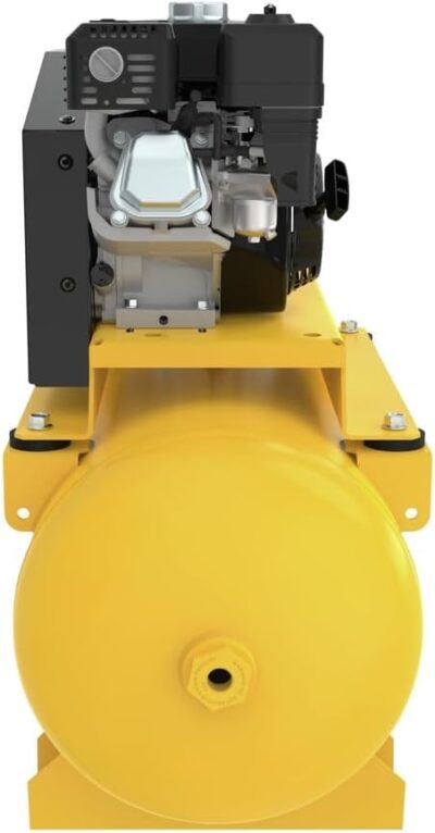 DEWALT 30 Gallon Gas Air Compressor Powered by HONDA GX160 Engine with Oil Lubricated Twin Cylinder Pump and Cast Iron Crankcase, Ideal for Service Trucks: 175 PSI, Truck Mounted