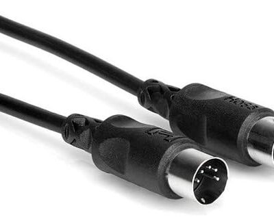 41yo1AfJuZL. AC Novation Bass Station II Monophonic Analog Synthesizer with Sustain Pedal (Piano-Style) & 10 MIDI Cable Bundle