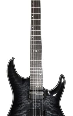 Schecter Hellraiser Hybrid C-1 with Floyd Rose and Sustaniac – Trans Black Burst