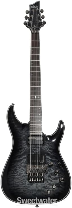 Schecter Hellraiser Hybrid C-1 with Floyd Rose and Sustaniac – Trans Black Burst
