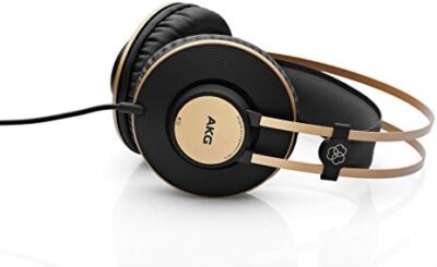 AKG Pro Audio K92 Over-Ear, Closed-Back, Critical Listening and Studio Headphones, Matte Black and Gold