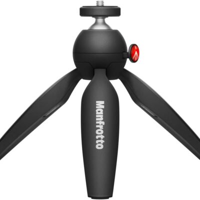 51 Sb9dH4EL. AC SL1200 SENNHEISER Professional MKE 400 + Mobile Kit, Directional On-Camera Microphone with Smartphone Clamp & Manfrotto PIXI Mini Tripod, 509257, Auxiliary,Black