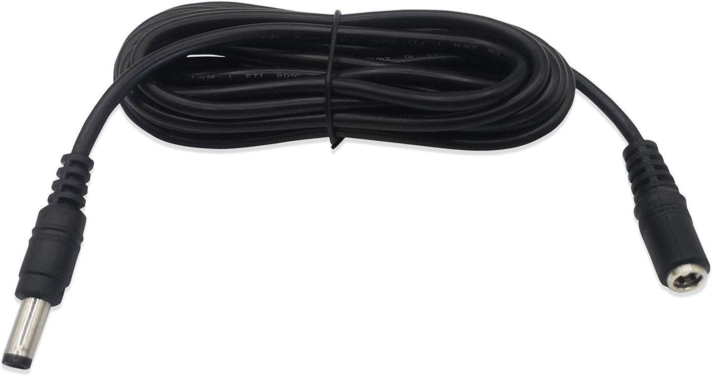 MyVolts 15V Power Supply Adaptor Compatible with Make Noise 0-Coast Synth – US Plug – with Extension and Inline Switch