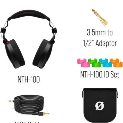 RØDE NTH-100 Professional Over-ear Headphones For Content Creation, Music Production, Mixing and Audio Editing, Podcasting, Location Recording,Black