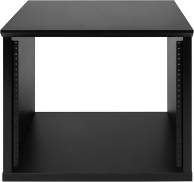 Gator Frameworks Elite Furniture Series 8U Wood Desktop Studio Rack in Standard Black Finish (GFW-ELITERK-8U-BLK)