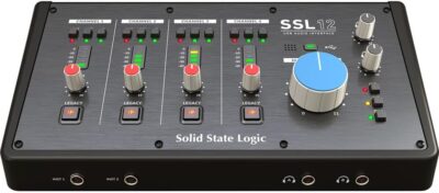 Solid State Logic SSL 12 12-In and 8-Out USB Audio Interface with Studio-Quality Audio for Professional Recording and Mixing