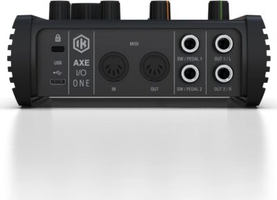 IK Multimedia AXE I/O One – Professional USB Audio Interface with Z-TONE advanced guitar tone shaping, AmpliTube and TONEX software included, high-resolution recording studio equipment