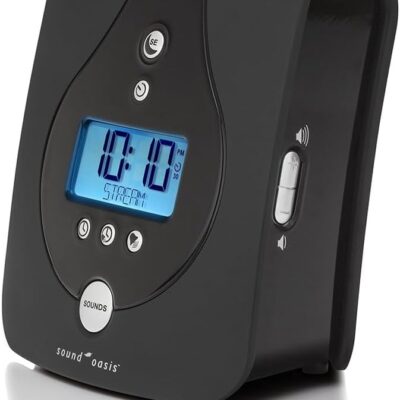 Sound Oasis Tinnitus Sound Therapy System, 24 Dr. Developed Sounds, Manage Tinnitus, Sleep Enhancement Lulls You to Sleep, Ear Ringing & Noise Relief, Privacy, Alarm w/Chime, Auto-Off Sleep Timer