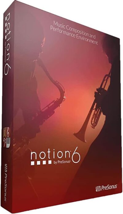 Presonus Notion 6 Notation and Composition Software with Onboard Sounds and Built-in Audio Mixer – Download Card