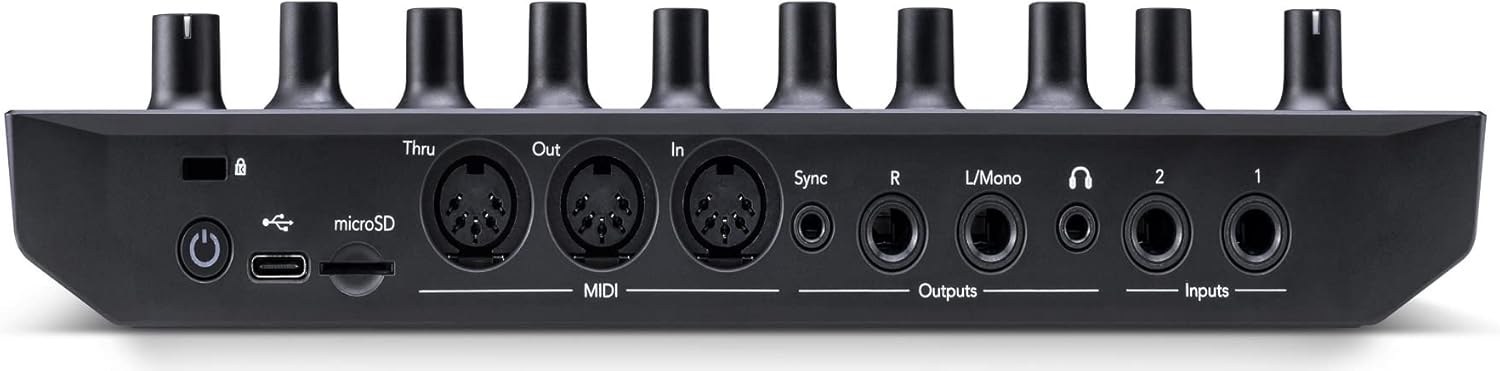 Audiosavings Bundle: Novation Circuit Tracks MIDI USB Rechargeable Groovebox w/Synths/Drums/Sequencer Bundle with Rockville RMC-XLR High-End Metal DJ Handheld Wired Microphone Mic w 2 Cables (2 Items)