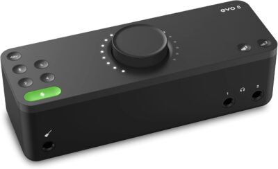 5157rolJ5NS. AC SL1500 Audient EVO 8 4-In 4-Out USB Audio Interface Bundle with Instrument Cable, XLR Cable, and Austin Bazaar Polishing Cloth