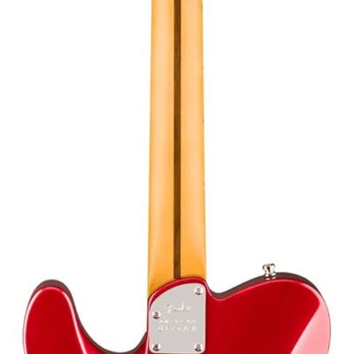 Fender American Ultra II Telecaster – Sinister Red Bundle with Case, Strap, Cable, Hat, and Guitar Cleaning Kit