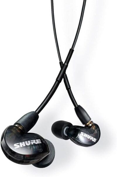 Shure SE215 PRO Wired Earbuds, Professional Sound Isolating Earphones with Clear Sound, Deep Bass, Secure in-Ear Fit, Carrying Case, Black (SE215-K)