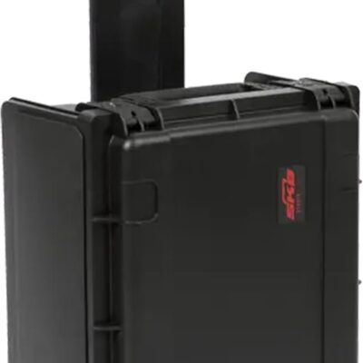 516TuV9U9 L. AC SL1500 SKB Studio Flyer Rack Case 4U – Durable Mobile Studio Solution with Injection Molded Shell, TSA Locks, and Wheels for Musicians, DJs, and Producers – Securely Transport and Protect Your Gear