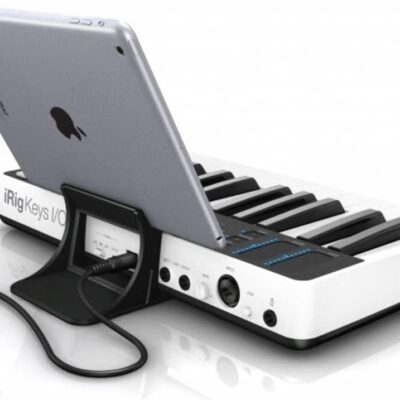 IK Multimedia iRig Keys I/O 25-keys Midi Controller with 24-bit up to 96kHz Audio Interface for iPhone/iPad, Android and Mac/PC