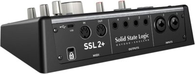 517ljjZHtL. AC SL1000 1 Solid State Logic SSL 2+ MKII – 2×4 USB Audio Interface Bundle with Polsen HPC-A30 Closed-Back Studio Monitor Headphones, 2x Kellards XLR-P20T Pro 20 XLR Cable and 2x MID-P10T Pro MIDI Cable 10