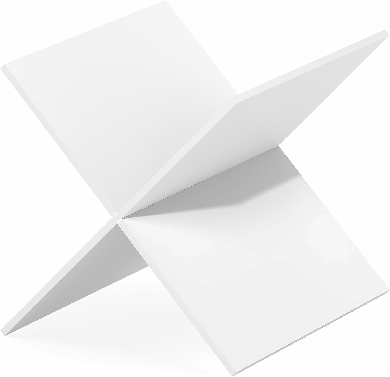 Furinno Cubicle Cube Insert, X-Shelf Cube Organizer, 3-Shelf Accessory, Fits into Furinno Triple Thick Cubes, IKEA Kallax, for Organizers and Storage, White