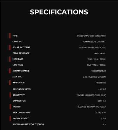 518mYEpg HL. AC SL1218 Lauten Audio LA-120 V2 Small-Diaphragm Condenser Microphone Pair