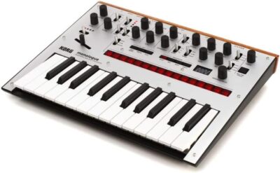 5192Fxm3hL. AC SL1000 Korg monologue Monophonic Analog Synthesizer w/ 16-step Sequencer and OLED Oscilloscope – Silver