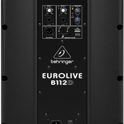 Behringer EUROLIVE B112D Active 2-Way 12 PA Speaker System with Wireless Option and Integrated Mixer