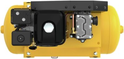 DEWALT 30 Gallon Gas Air Compressor Powered by HONDA GX160 Engine with Oil Lubricated Twin Cylinder Pump and Cast Iron Crankcase, Ideal for Service Trucks: 175 PSI, Truck Mounted