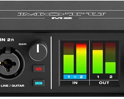 Motu M2 2×2 USB-C Audio Interface with XLR-XLR Cable Bundle